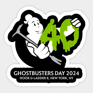 Ghostbusters Day 2024 - 40th Anniversary - Buffalo Ghostbusters (Parka Style) Sticker